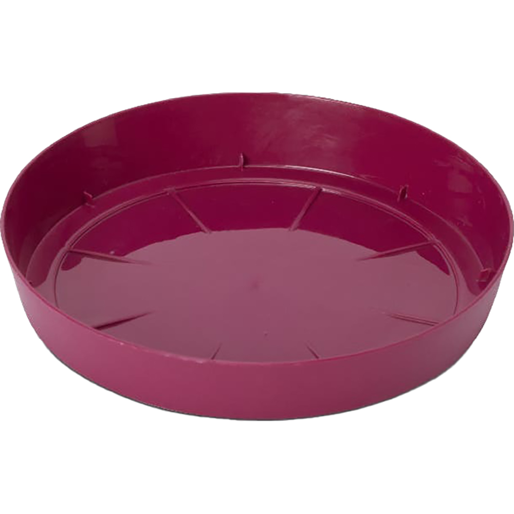 Farfurie ghiveci rotunda BLOOMA, plastic, 15.5 cm, roz