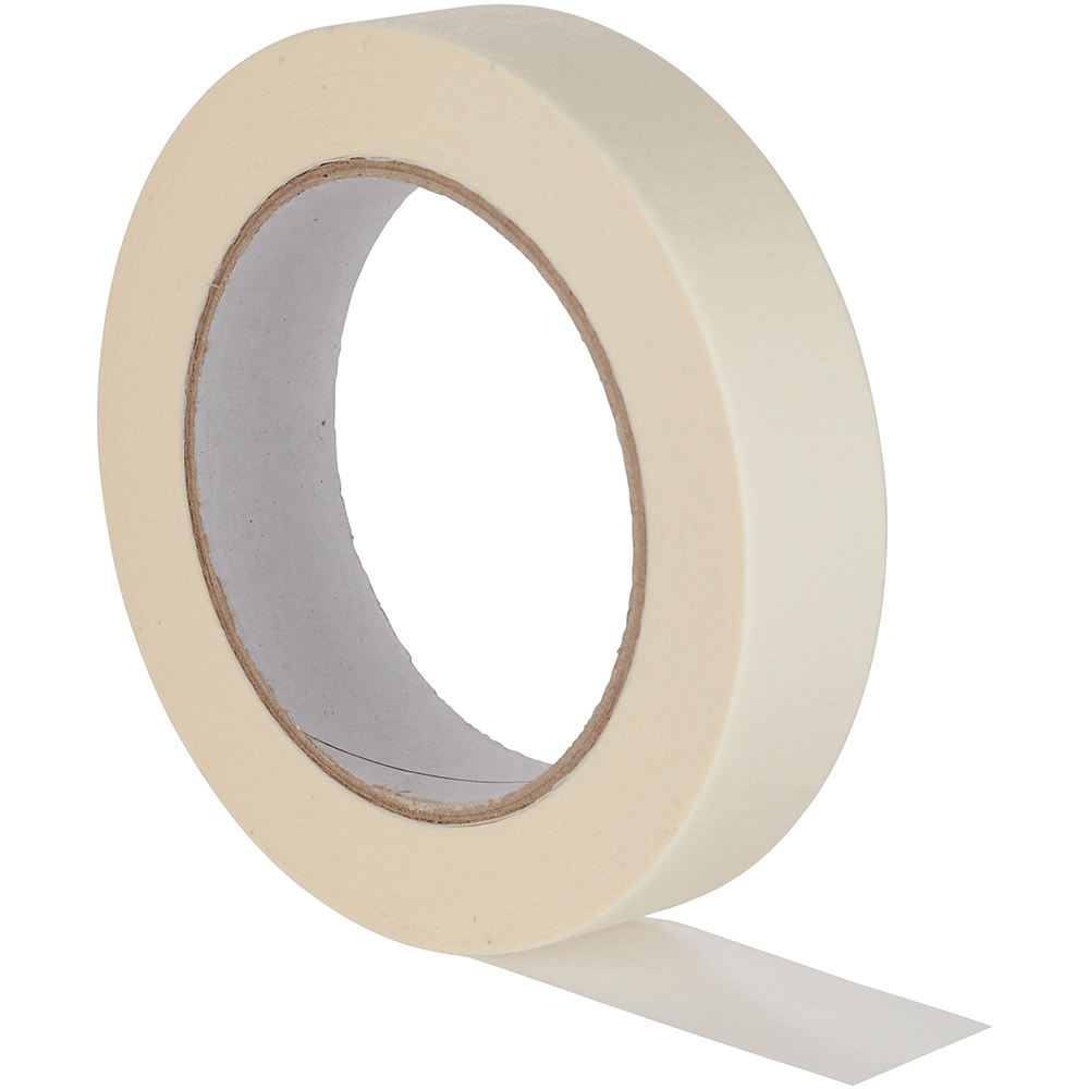 Banda adeziva pentru mascare DIALL, 24 mm x 50 m, bej