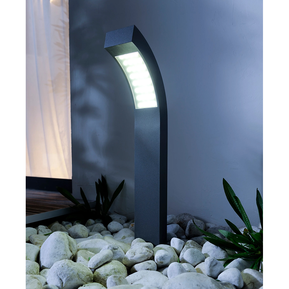 Stalp LED BLOOMA Gambell, 12.5W, 800lm, IP44, antracit