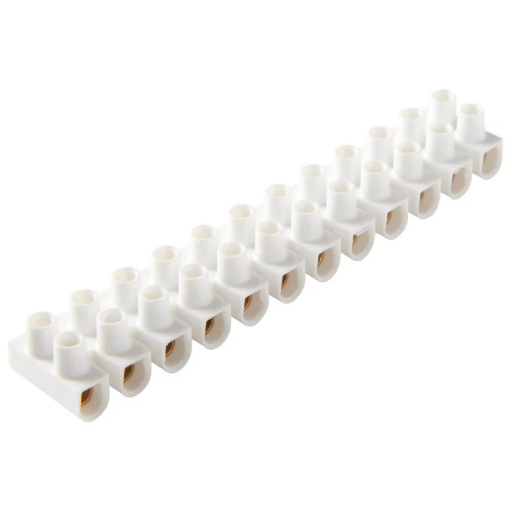 Regleta DIALL, 12 x 2 poli, 10A, alb