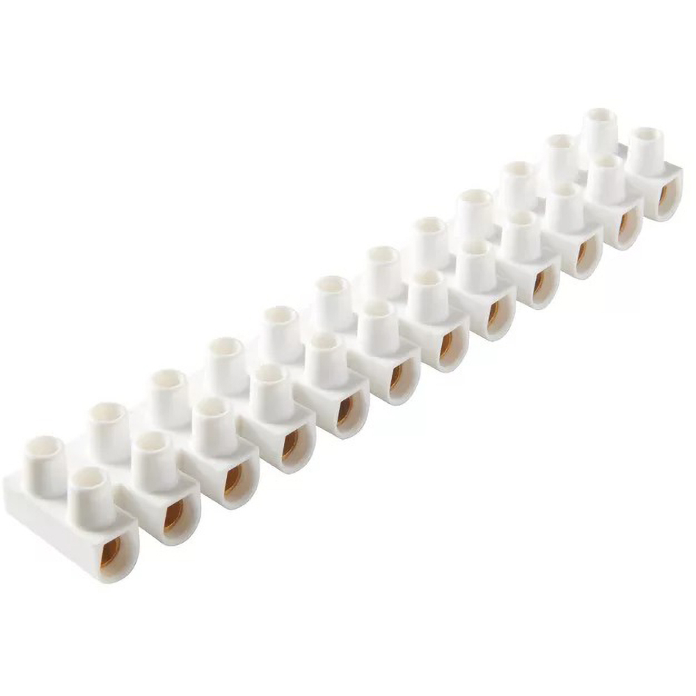 Regleta DIALL, 12 x 2 poli, 30A, alb