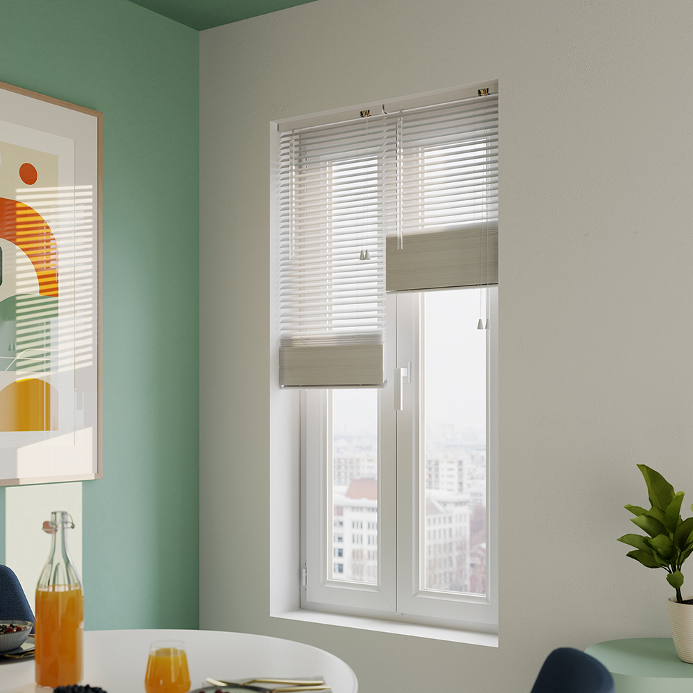 Jaluzea venetiana GOODHOME, 180 x 40 x 2.8 cm, aluminiu, alb