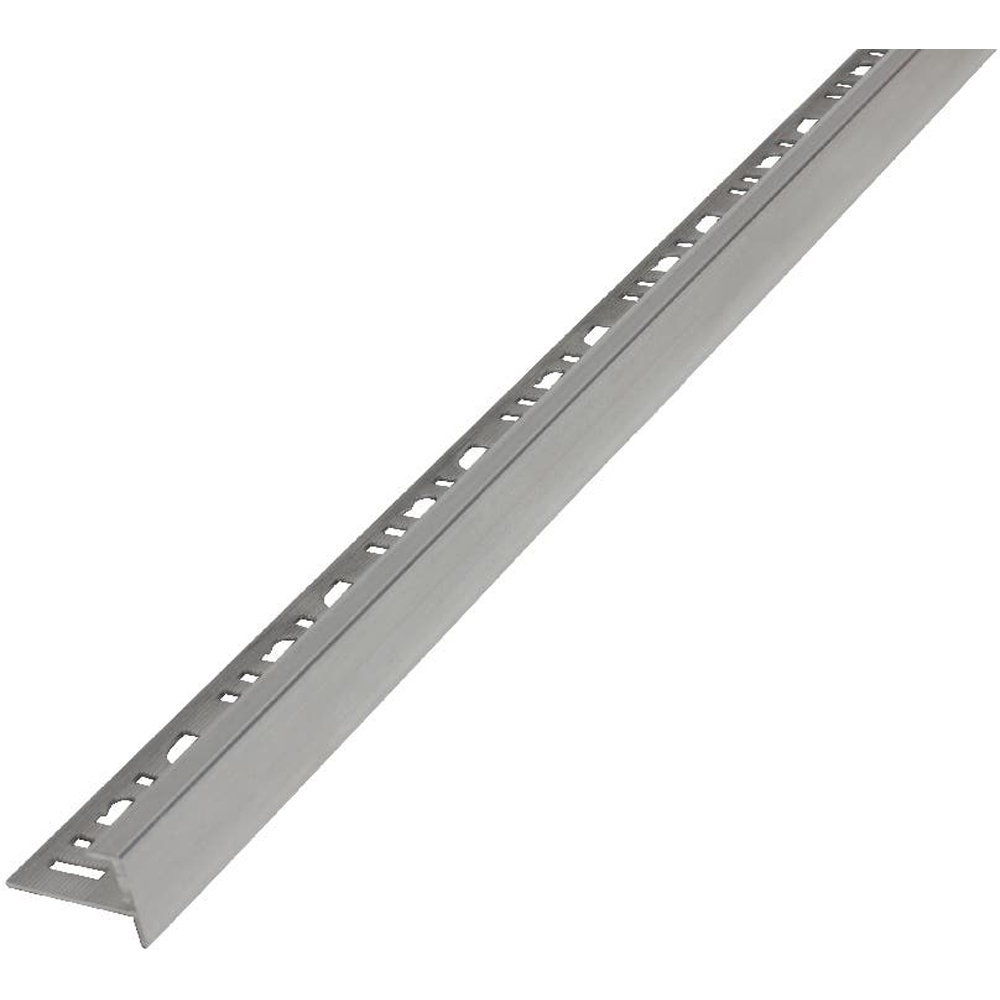 Profil treapta colt Diall, 10 x 2500 mm, aluminiu brut