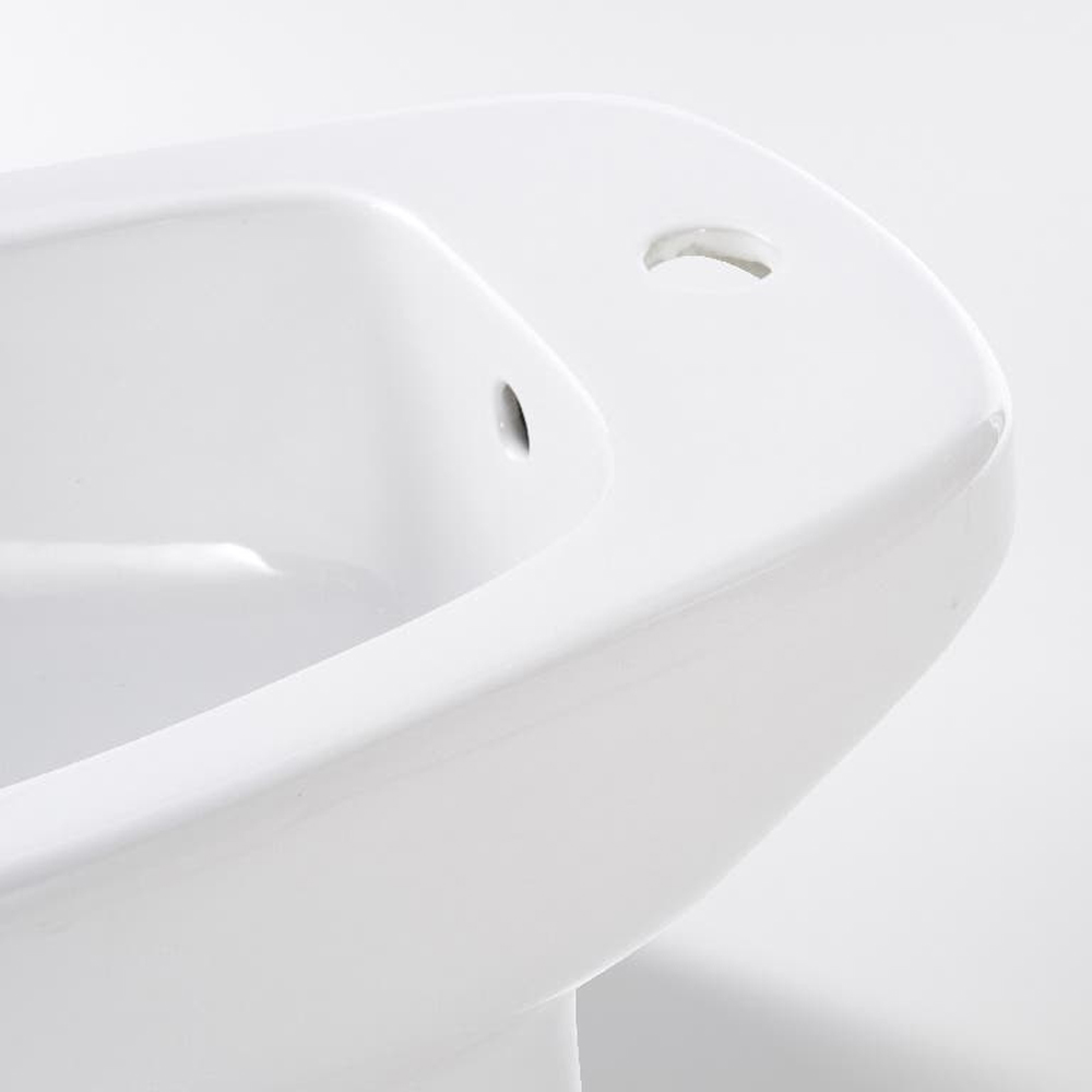 Bideu stativ GOODHOME Baciu, 35.5 x 54.5 x 38 cm, ceramica, alb