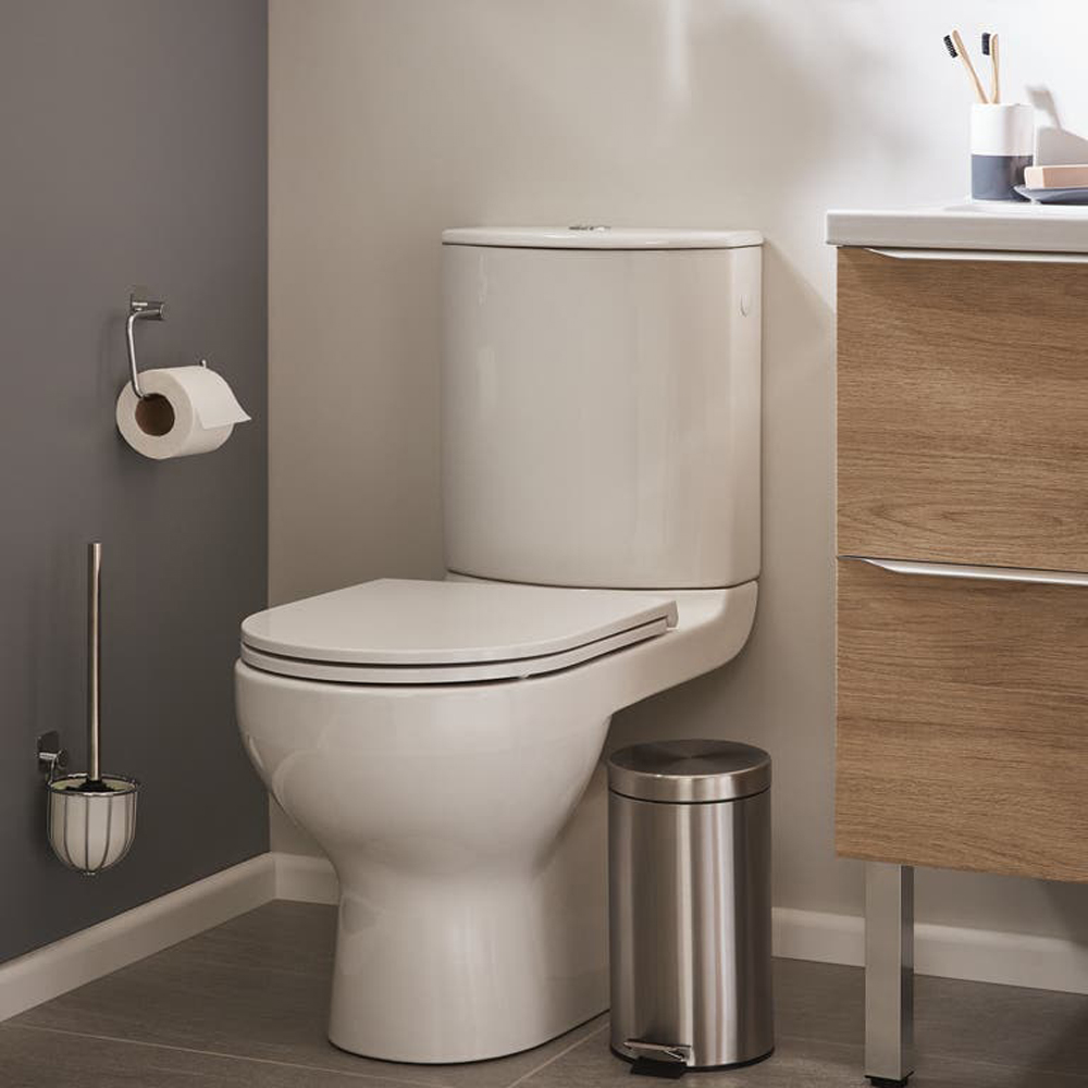 Set vas WC si rezervor GOODHOME Cavally, montare pe pardoseala, portelan, 3/6 l, alb