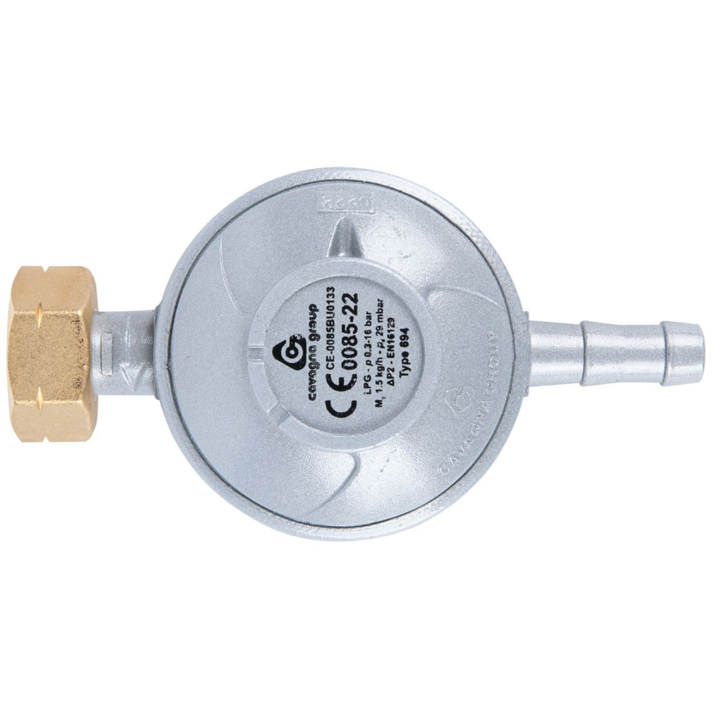 Set regulator de presiune si furtun Landmann, 1 m, portocaliu