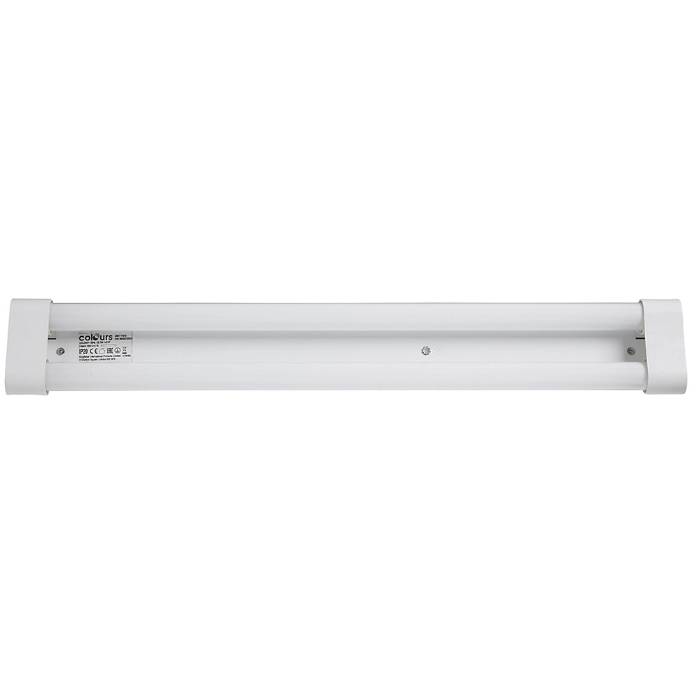 Plafoniera liniara neon COLOURS Kensa, T8, 123.8 cm, 2 x 36W, 3350lm, 4000K, IP20, alb