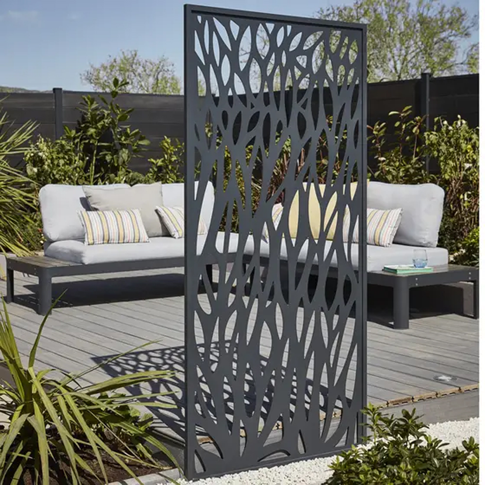 Panou decor KLIKSTROM Neva Mo.1, 179 x 88 x 2.1cm, aluminiu, gri