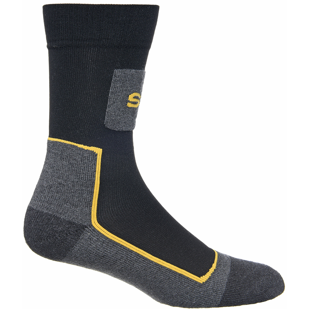 Set 3 perechi sosete barbati SITE Confort, marimea 41-45, negru-gri