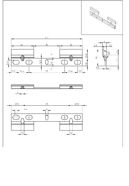 Kit suport de perete, ABS, 17.5 x 22 x 16 cm, alb