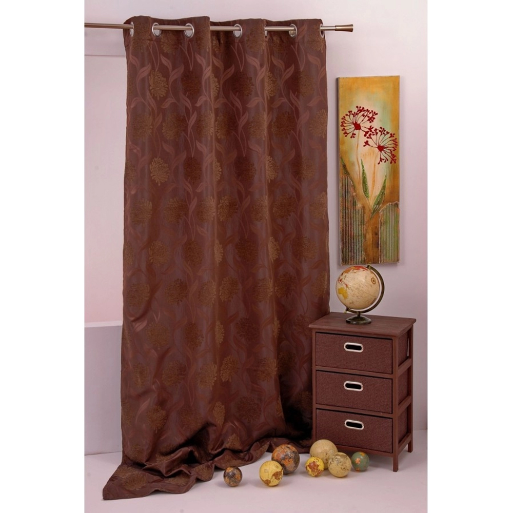 Draperie Garden, 140 x 245 cm, opac, maro