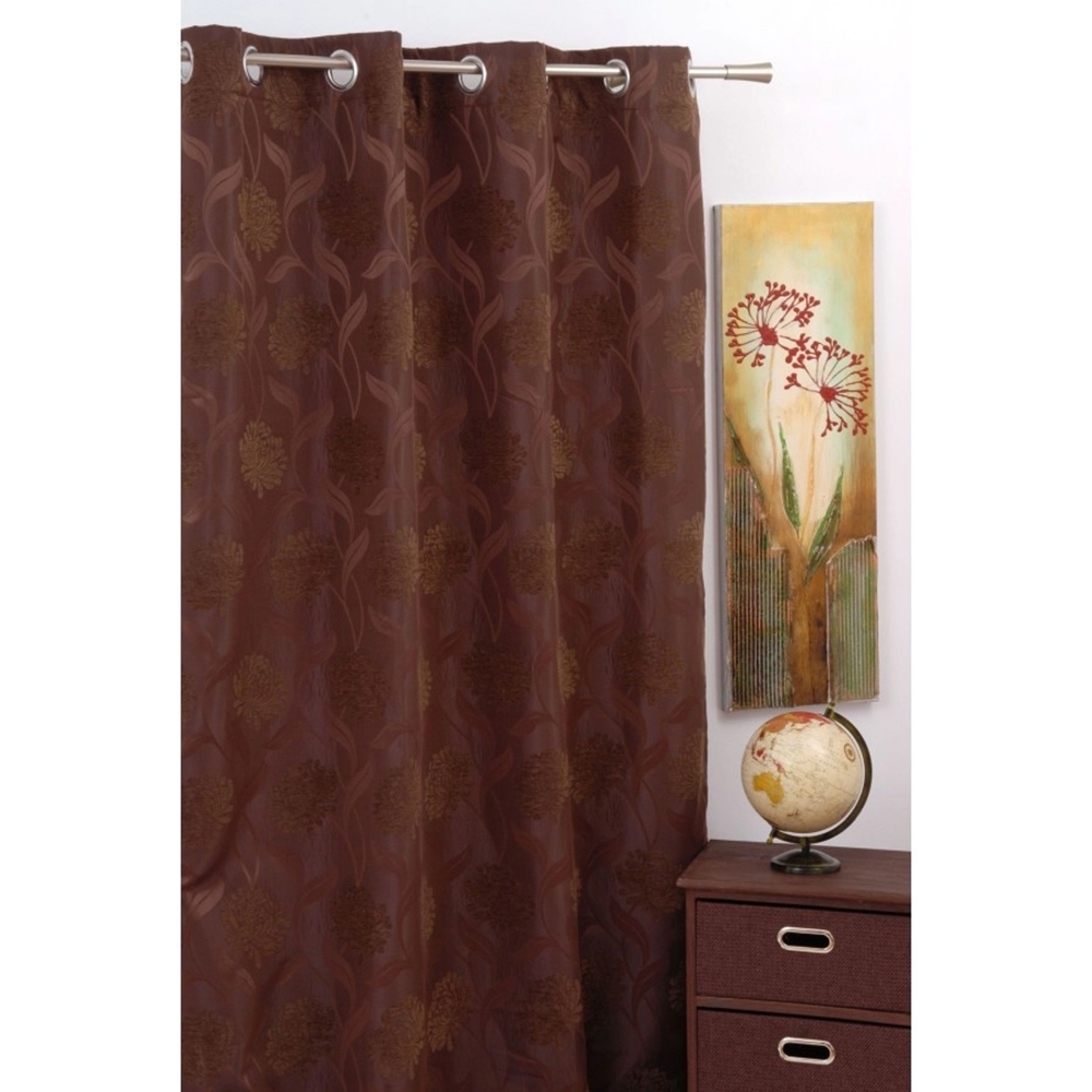 Draperie Garden, 140 x 245 cm, opac, maro