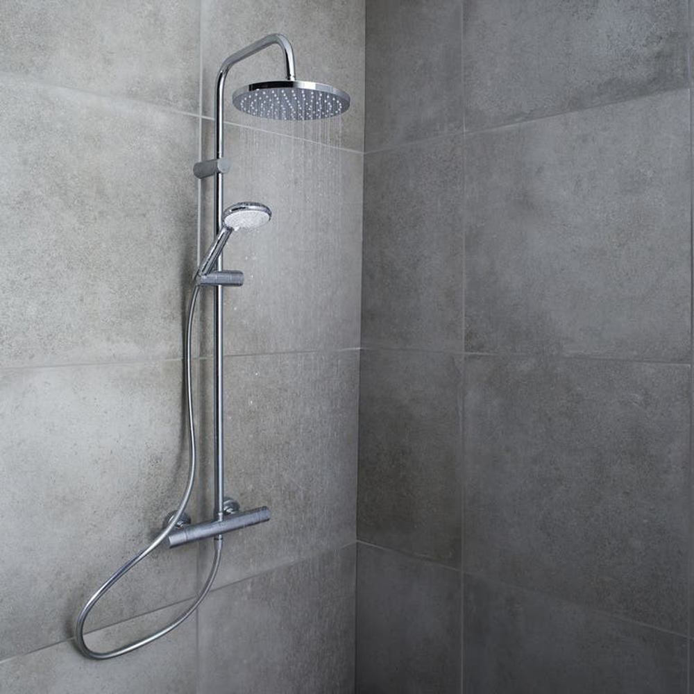 Sistem dus GOODHOME Cavally, termostat, 1 functie, crom