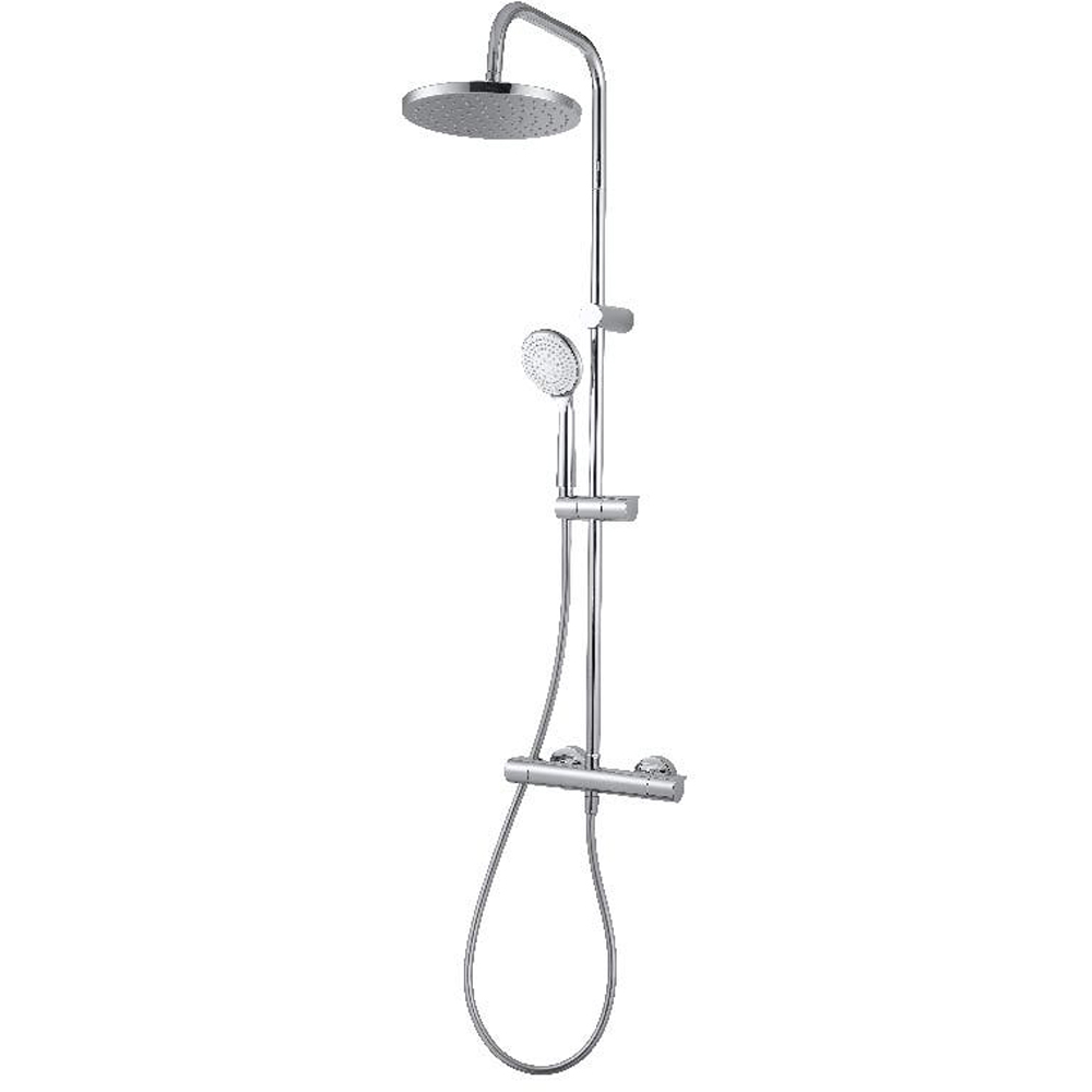 Sistem dus GOODHOME Cavally, termostat, 1 functie, crom