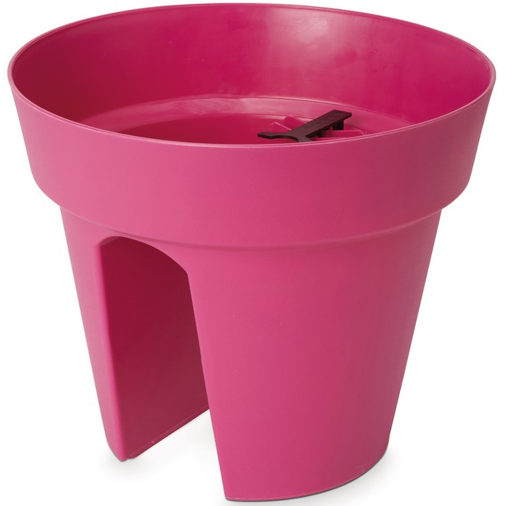 Ghiveci flori BLOOMA, plastic, D 28 cm, roz