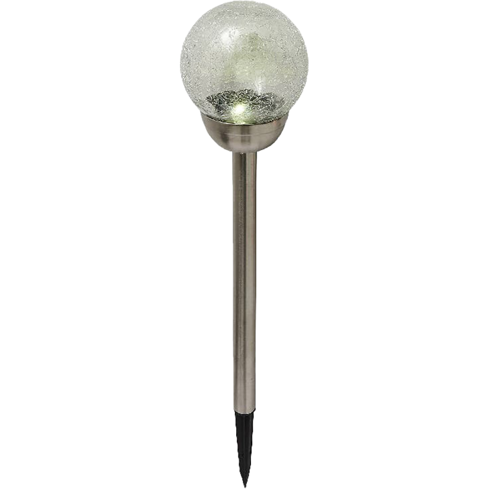 Lampa solara LED BLOOMA, 0.01 W, otel inoxidabil, argintiu