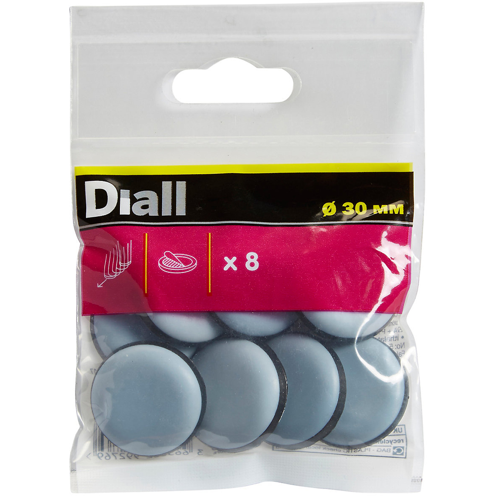 Set 8 protectii podea DIALL 100605056, 30 mm