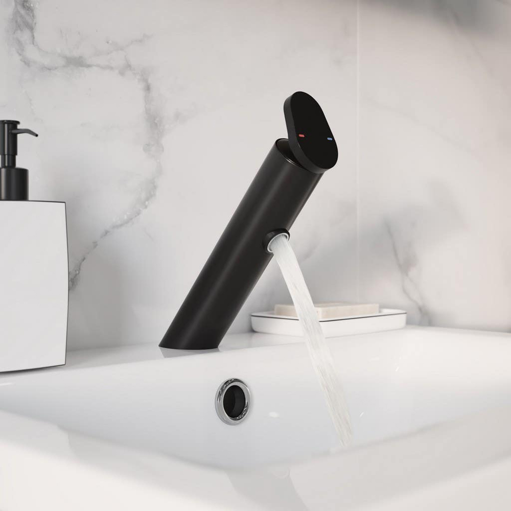 Baterie lavoar GOODHOME Nyasa, metal, negru