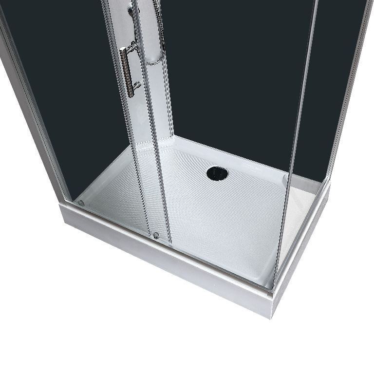Cabina dus cu hidromasaj GoodHome Onega, dreptunghiulara, 80 x 120 x 225 cm, sticla securizata, profll argintiu