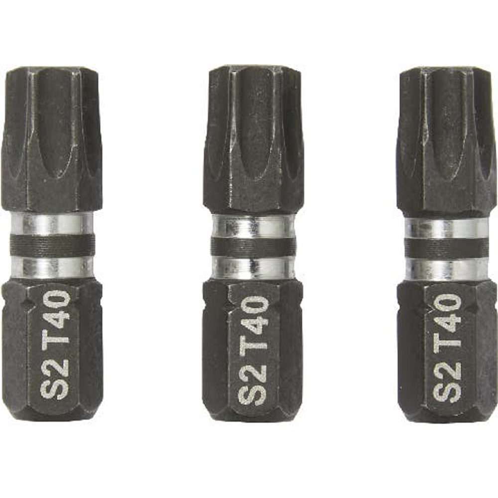 Set 3 biti impact ERBAUER, 25mm