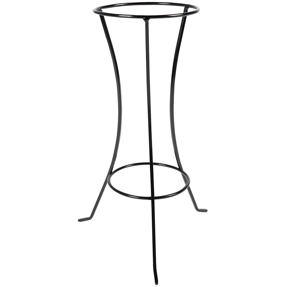 Stativ ghiveci, metal, 50 cm, negru