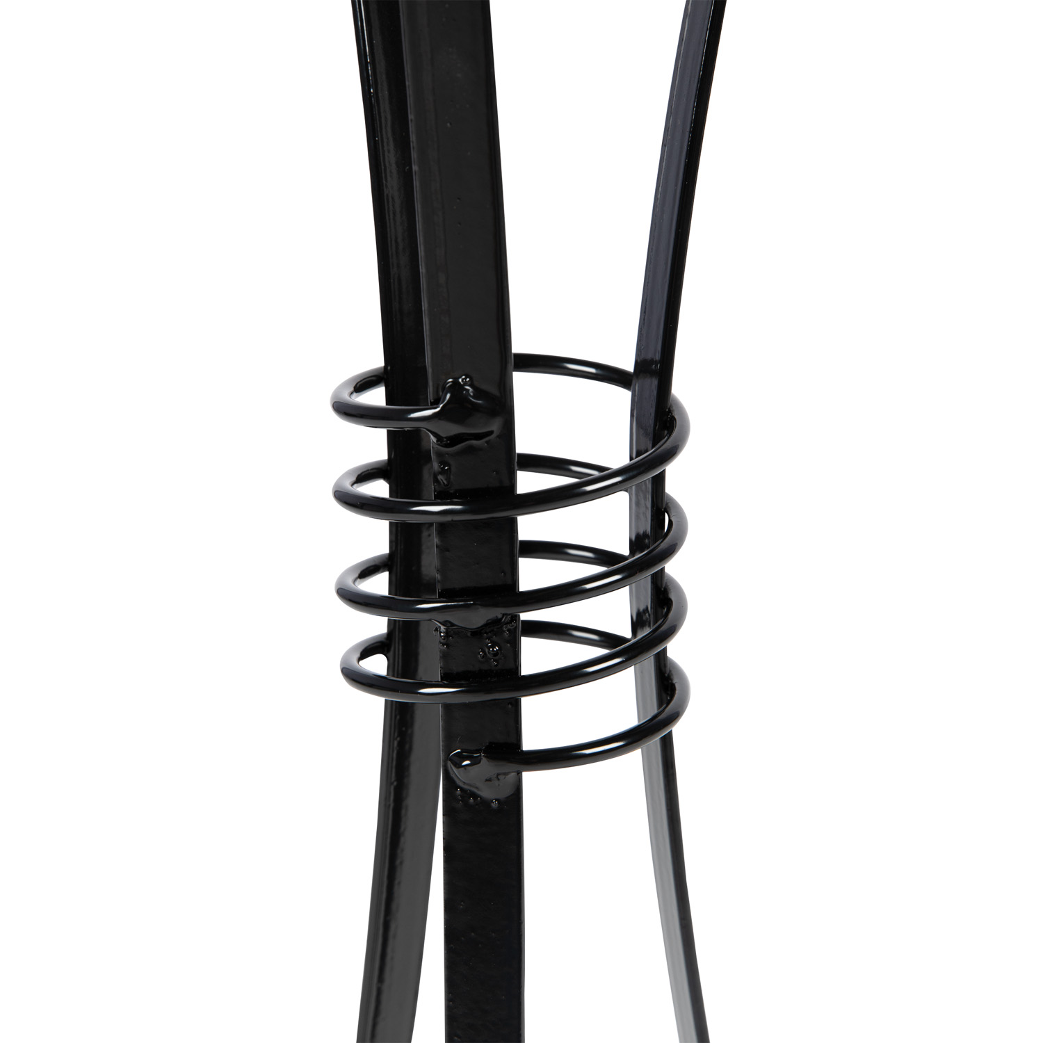 Suport ghiveci Amfora, metal, 80 cm, negru
