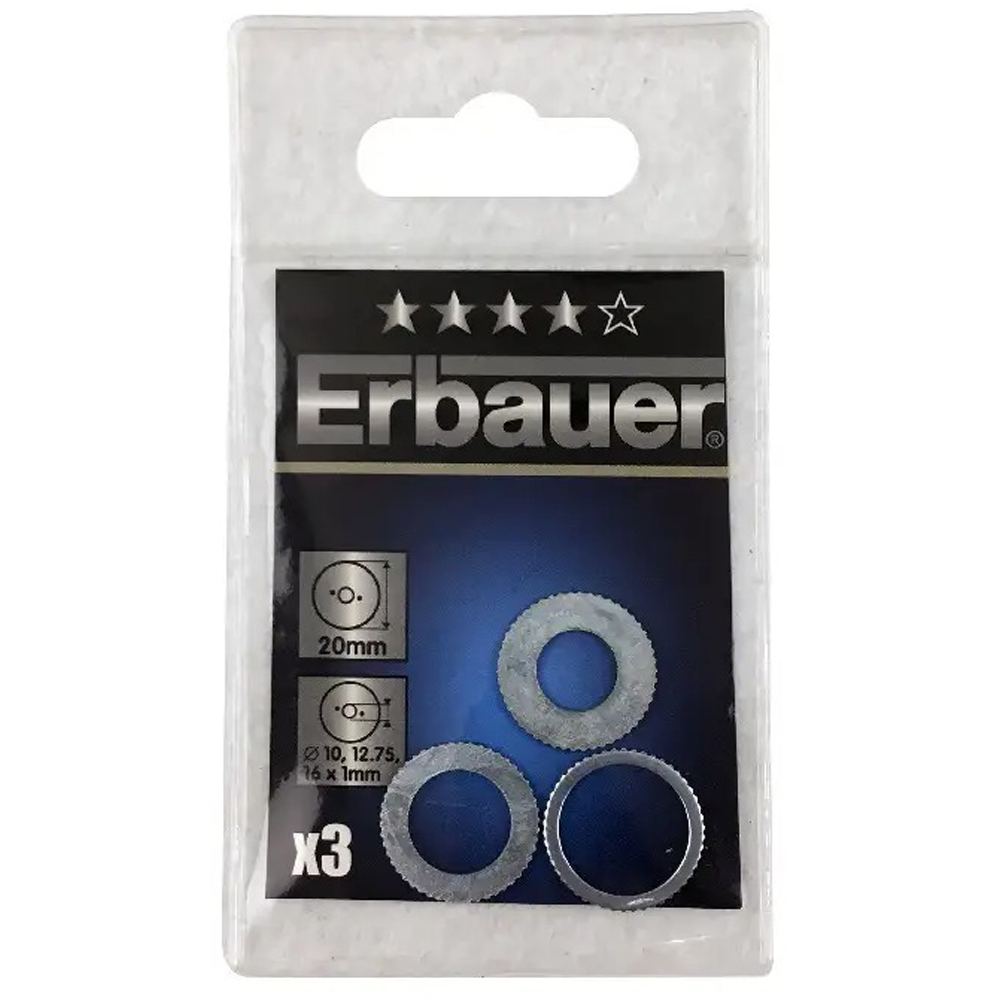 Set inel reductie Erbauer, 3 buc, 20 mm