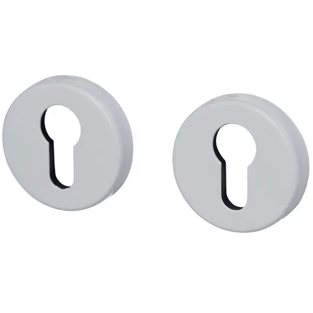 Rozeta pentru cilindru design ae, aluminiu, alb
