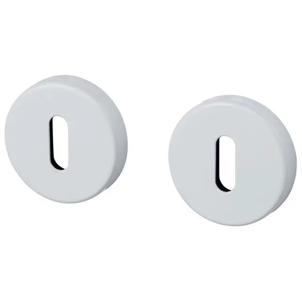 Rozeta pentru cheie design ae, aluminiu, alb