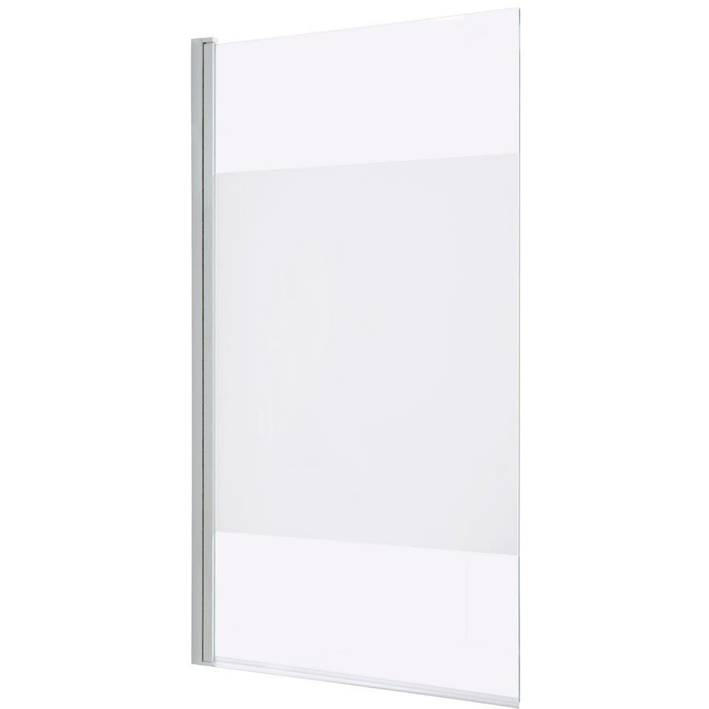Paravan cada GOODHOME Calera, sticla securizata, 86.5 x 140 cm, alb