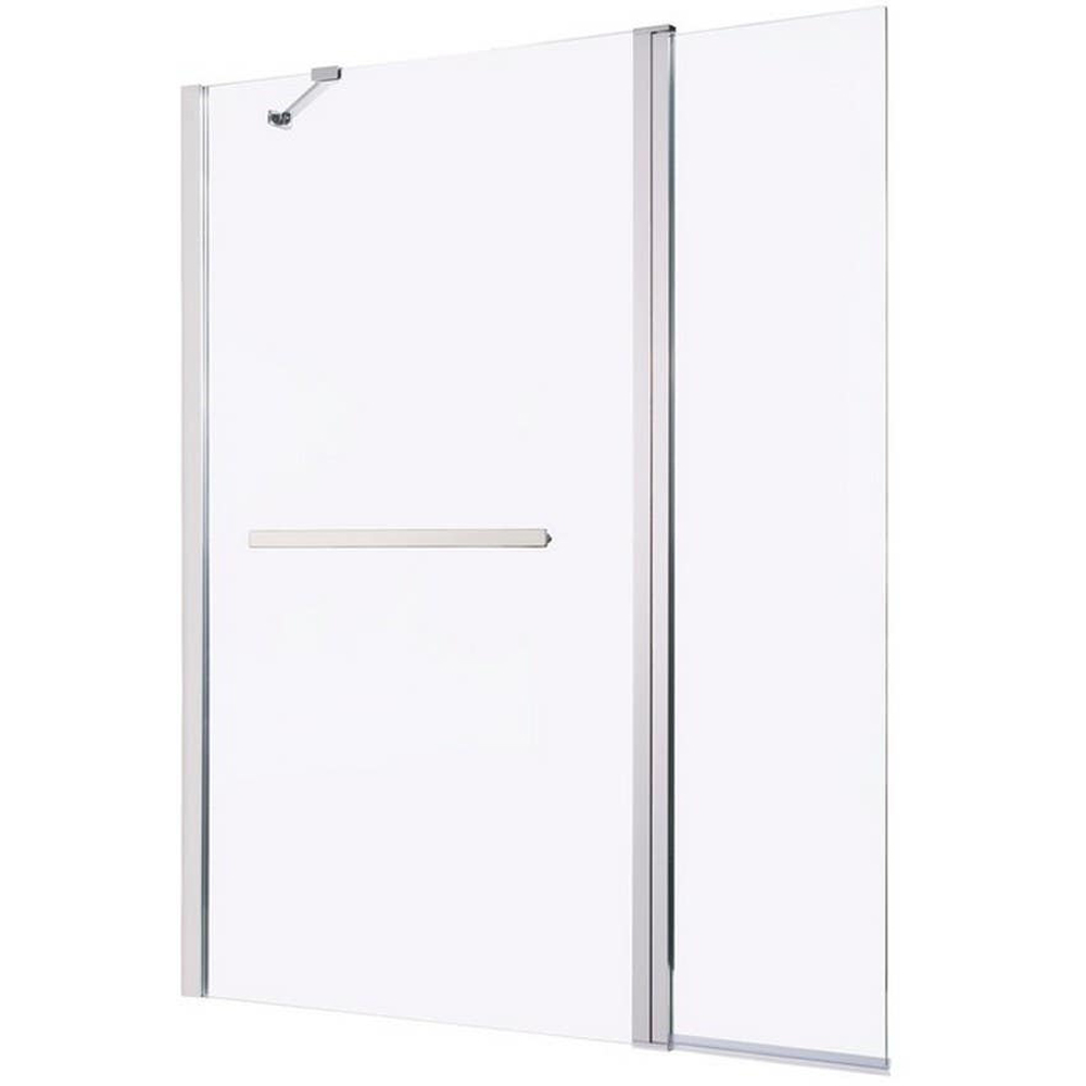 Paravan cada GOODHOME Nubia, sticla securizata, 124.5 x 150 cm, transparent