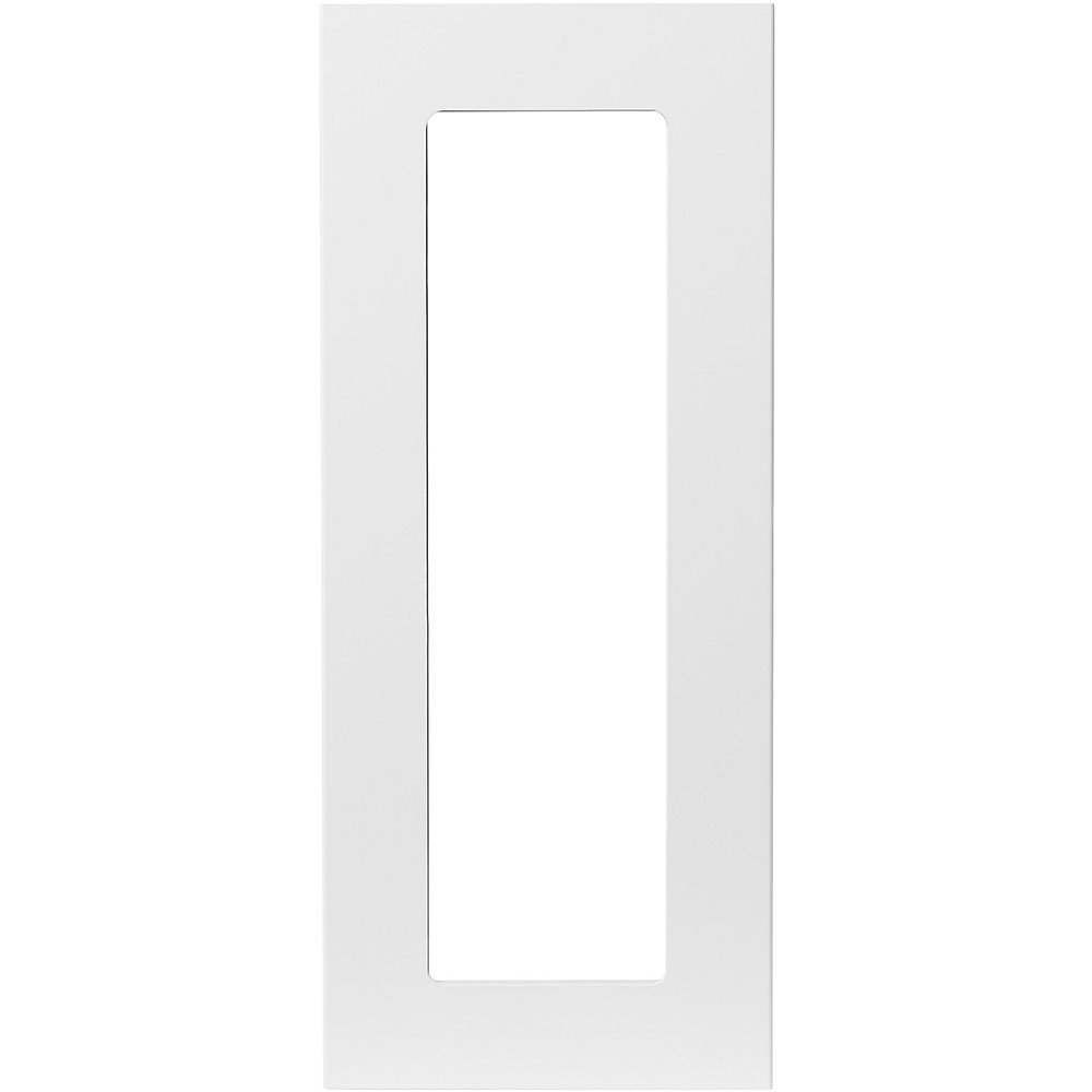 Front usa sticla GOODHOME Stevia, MDF&Sticla, 29.7 x 71.5 x 1.8 cm, alb 