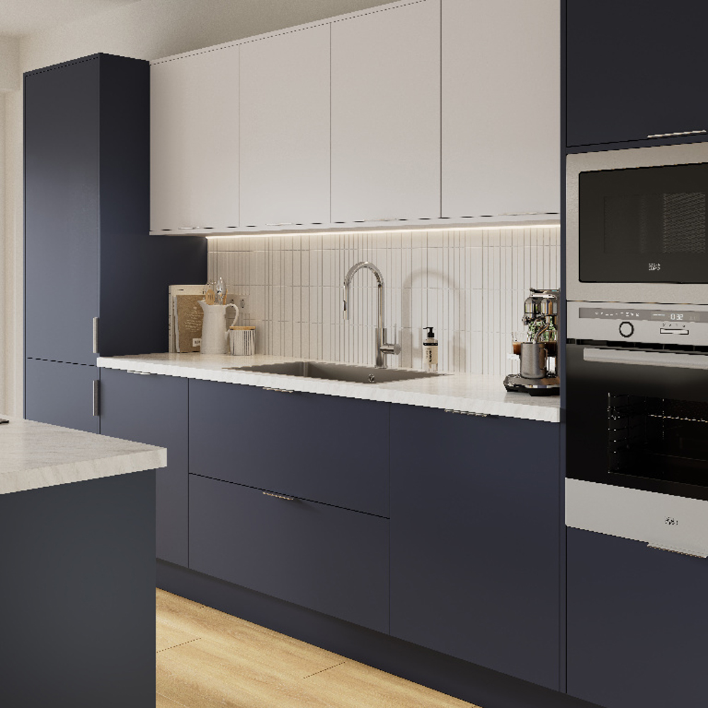 Front usa GOODHOME Stevia, MDF, 62.6 x 60 x 1.8 cm, alb