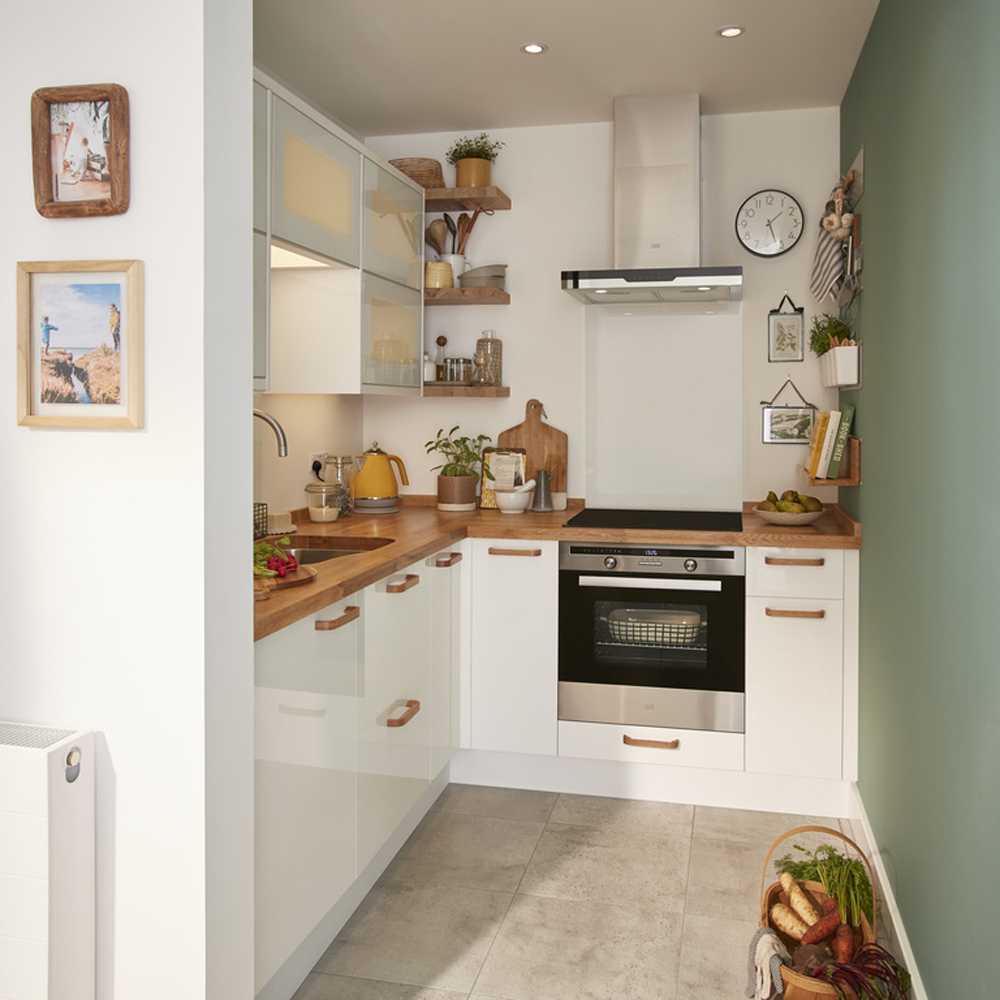 Front usa GOODHOME Stevia, MDF, 62.6 x 60 x 1.8 cm, alb