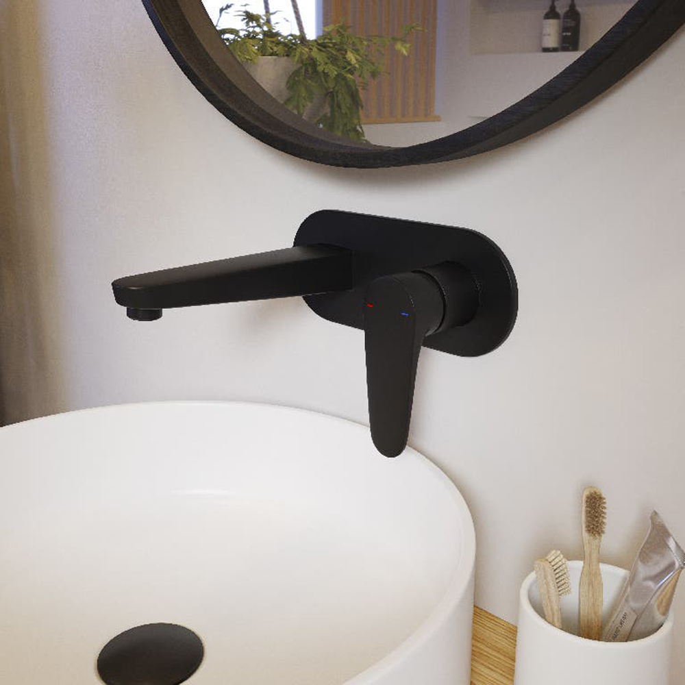 Baterie lavoar GOODHOME Cavally, alama, negru