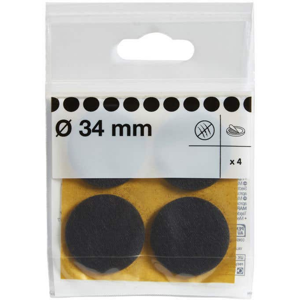 Set 4 protectii podea DIALL 100616713, 34 mm