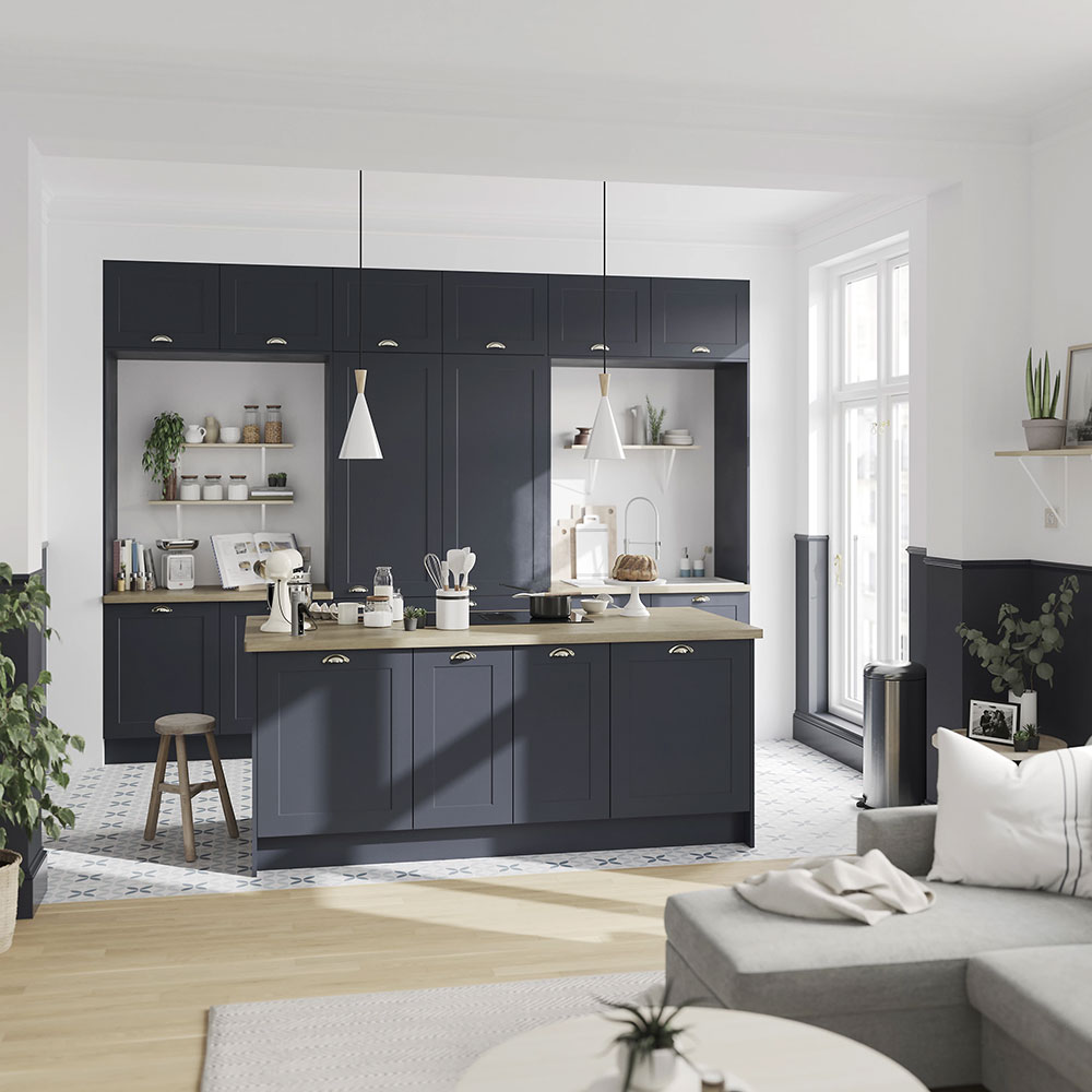 Panou GOODHOME Artemisia, 61 x 90 x 1.8 cm, PAL, albastru