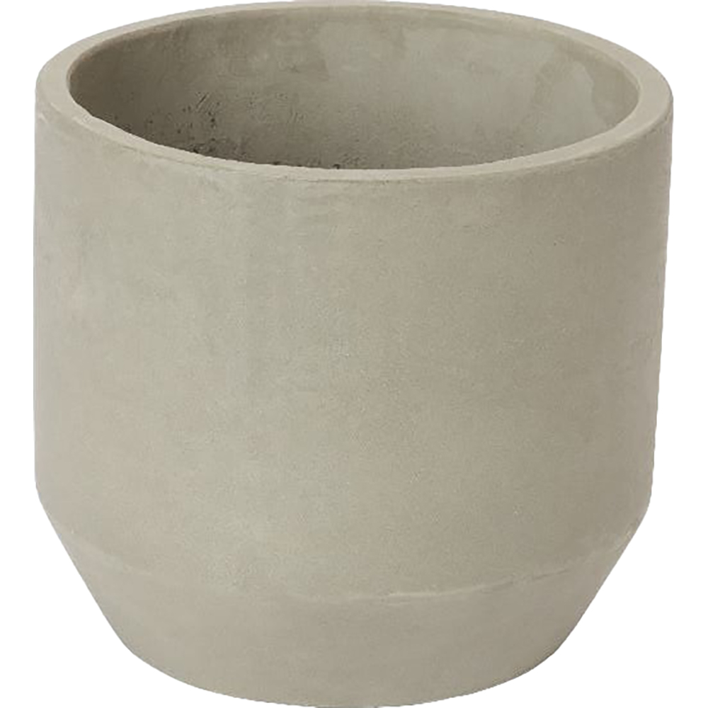 Ghiveci rotund GOODHOME, argila, 22 cm, gri