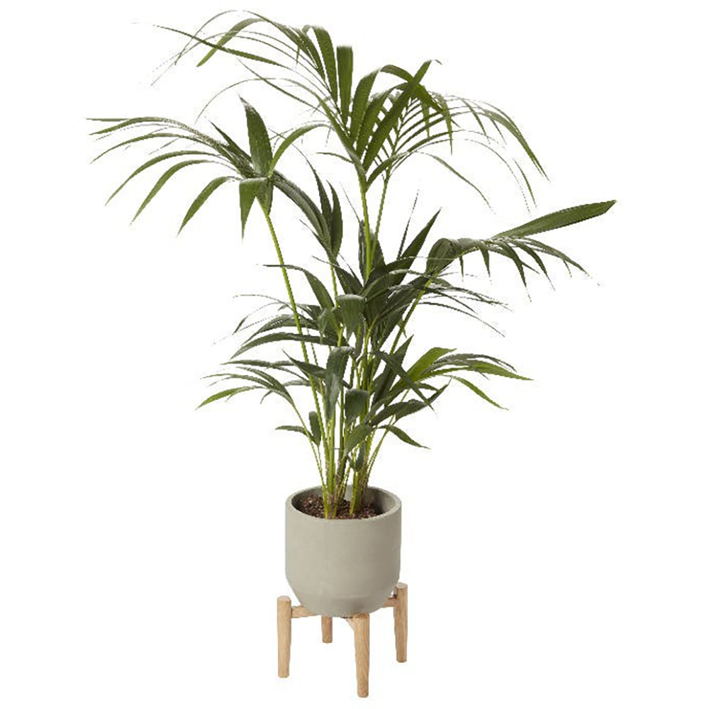 Ghiveci rotund GOODHOME, argila, 22 cm, gri