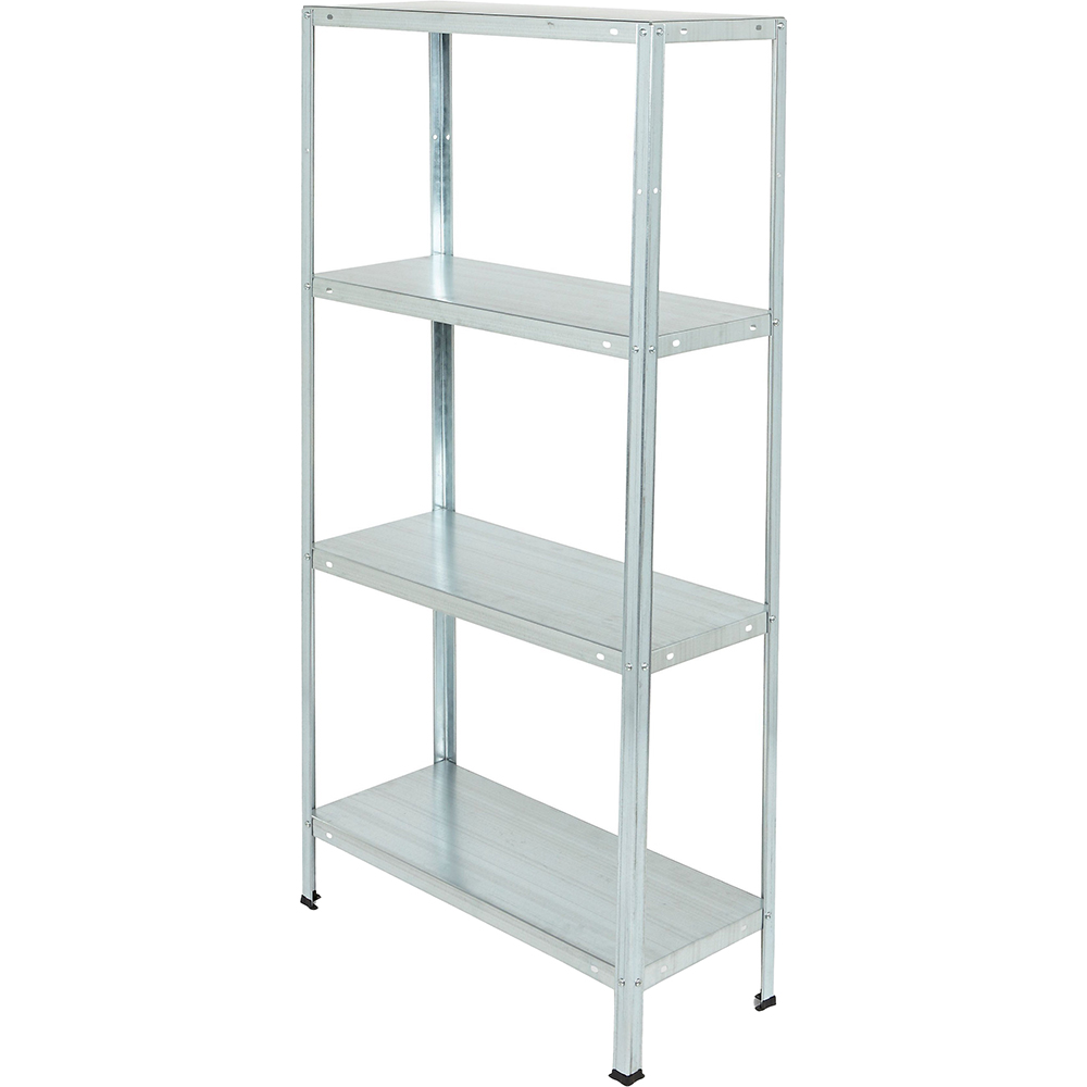 Raft 4 polite ARLY, otel, 140 x 70 x 30 cm, 40 kg/polita, argintiu