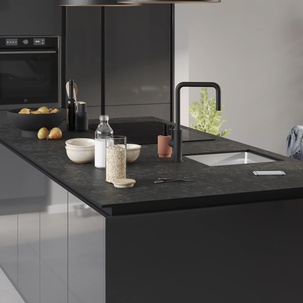 Front usa GOODHOME Stevia, MDF, 79.7 x 35.6 x 1.8 cm, gri