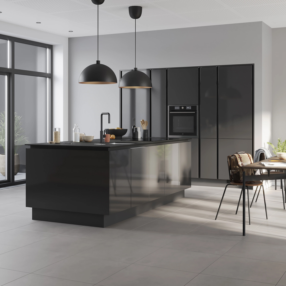 Front usa GOODHOME Stevia, MDF, 59.7 x 100.1 x 1.8 cm, gri