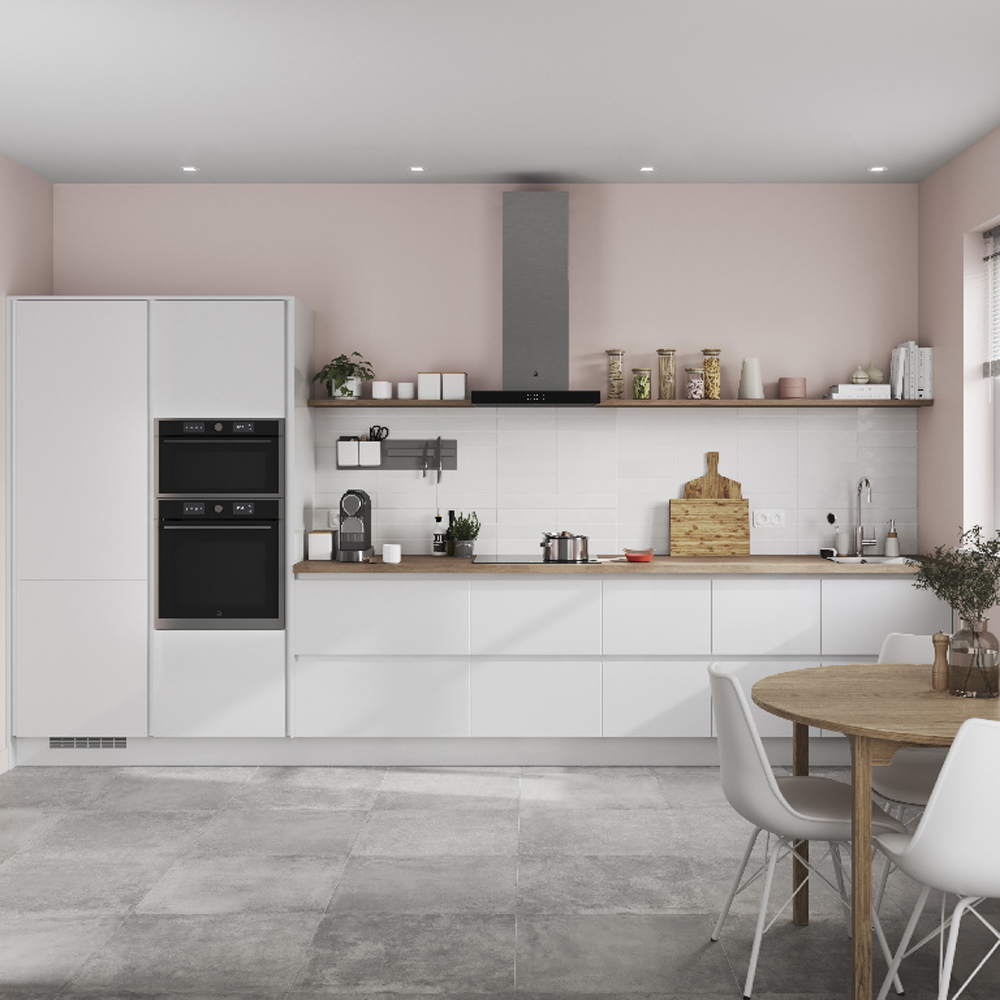 Front usa GOODHOME Stevia, MDF, 29.7 x 71.5 x 1.8 cm, alb lucios