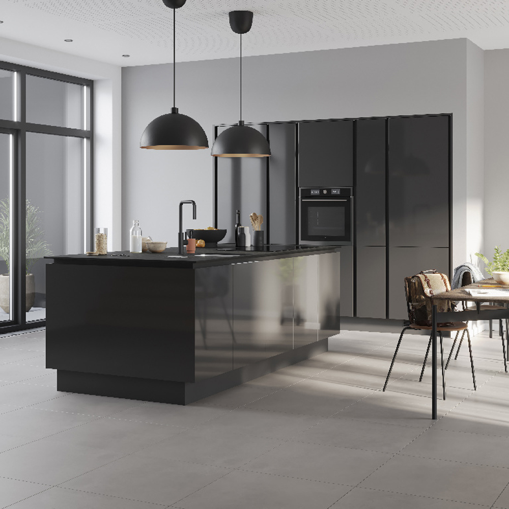 Front usa GOODHOME Stevia, MDF, 29.7 x 71.5 x 1.8 cm, antracit lucios