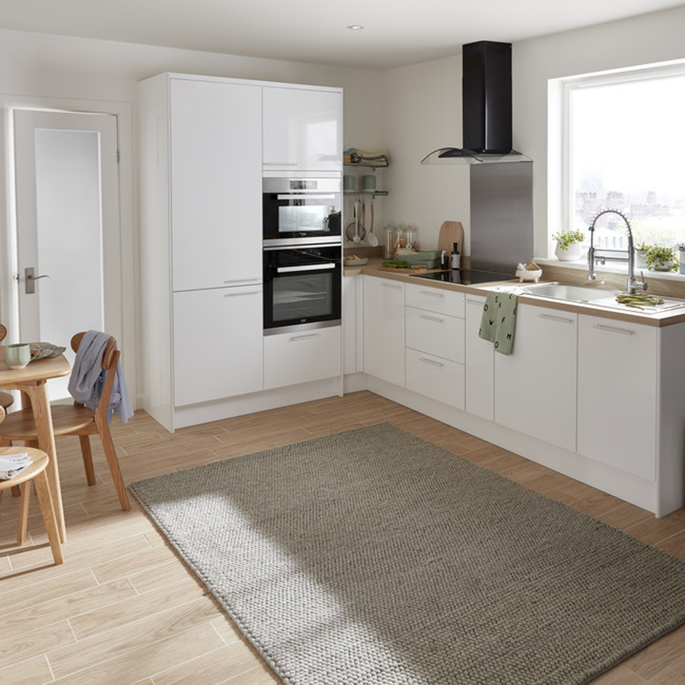 Front usa GOODHOME Stevia, MDF, 49.7 x 71.5 x 1.8 cm, alb