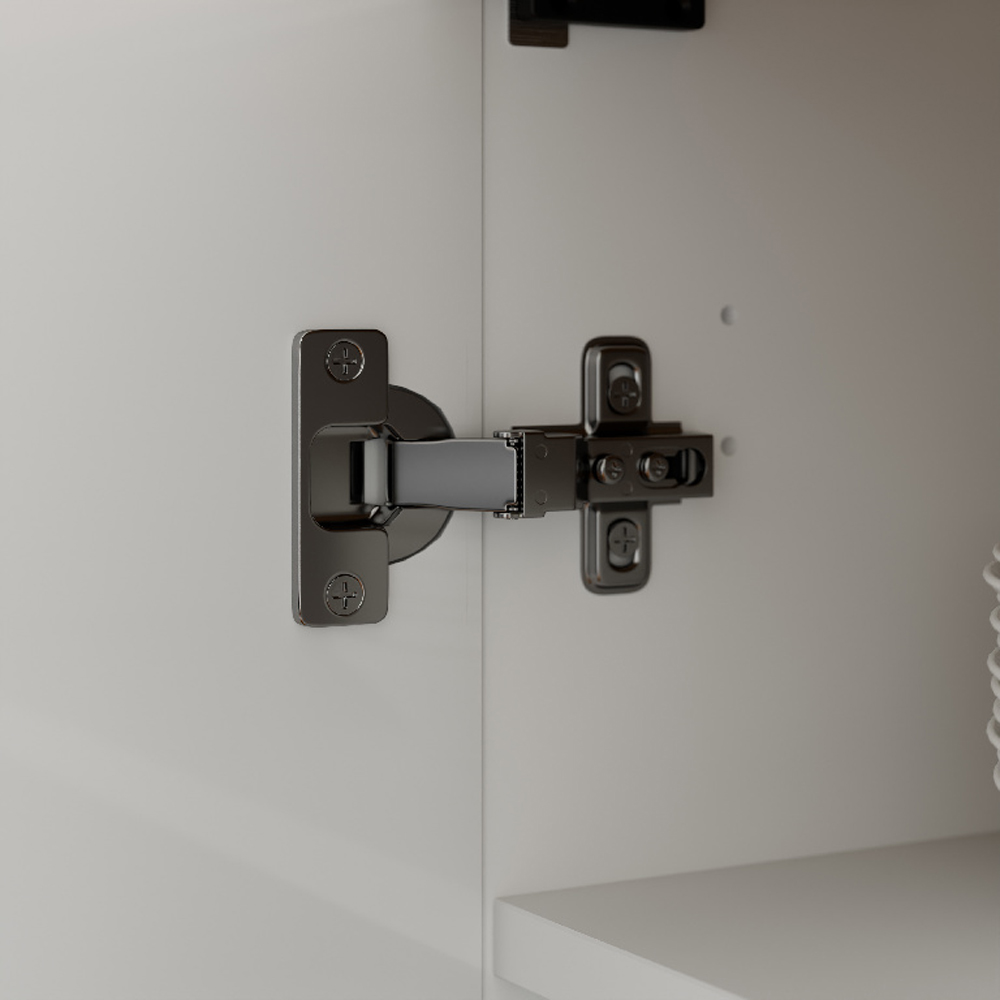 Front usa GOODHOME Stevia, MDF, 59.7 x 71.5 x 1.8 cm, alb