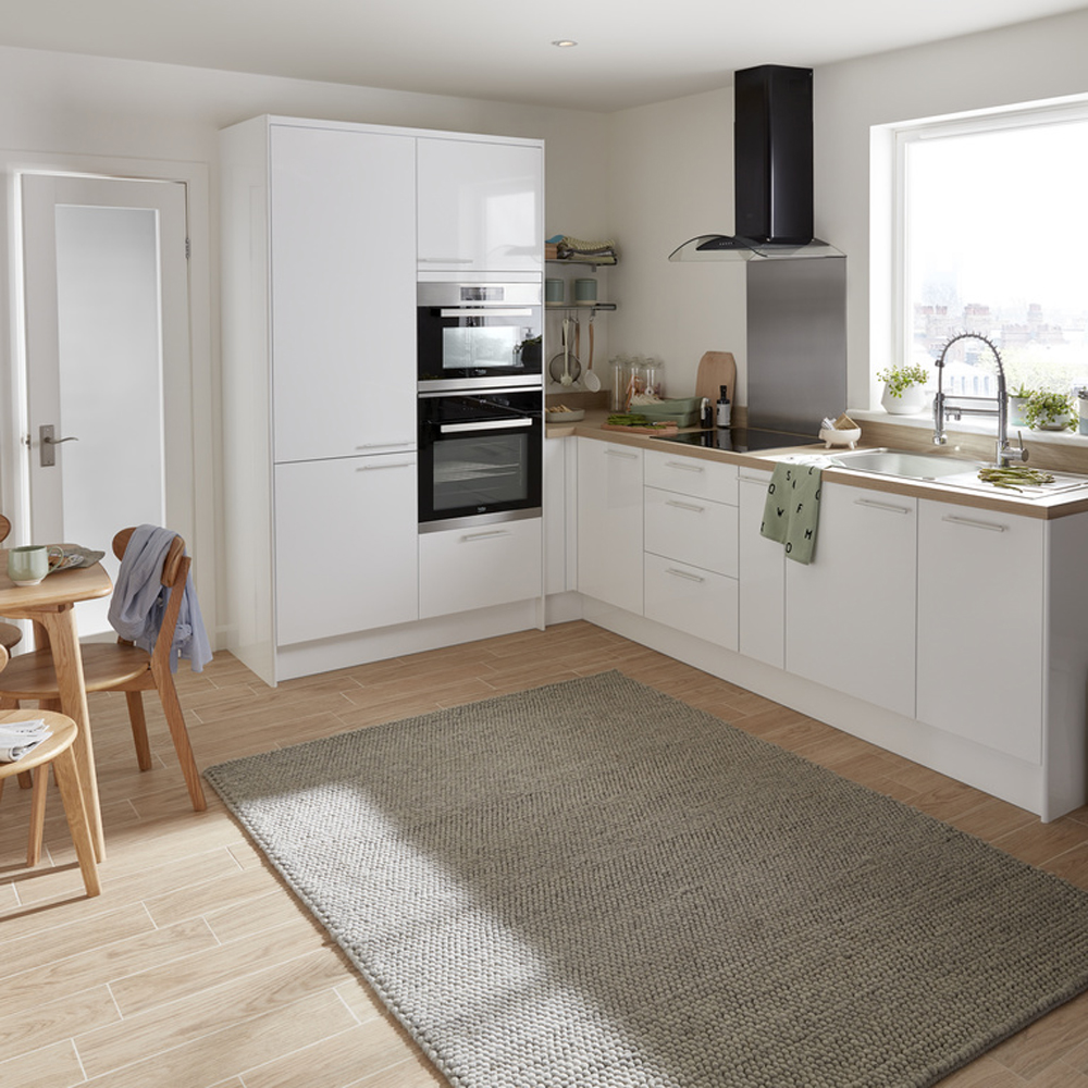 Front usa GOODHOME Stevia, MDF, 59.7 x 71.5 x 1.8 cm, alb
