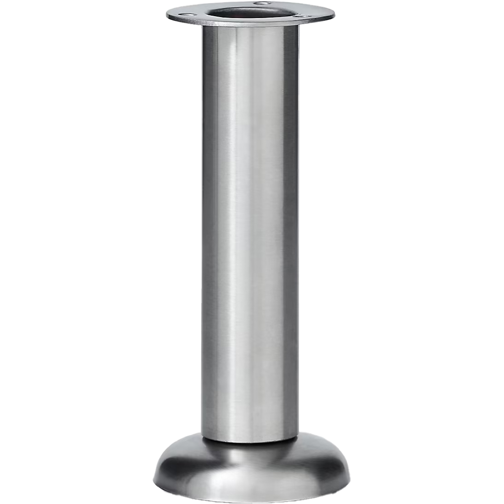 Set 4 picioare metal GOODHOME, 15-16.5 x 6 cm, argintiu
