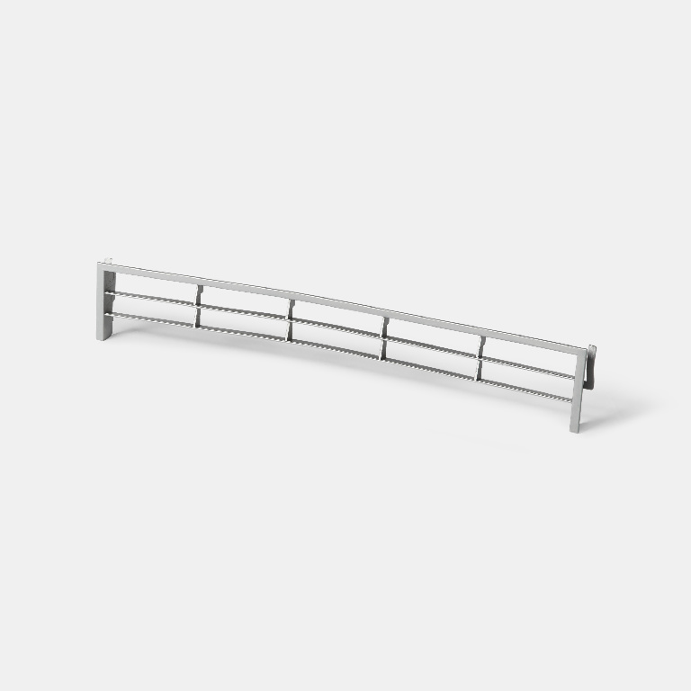 Plinta ventilator GOODHOME Cicely, 40 cm, argintiu