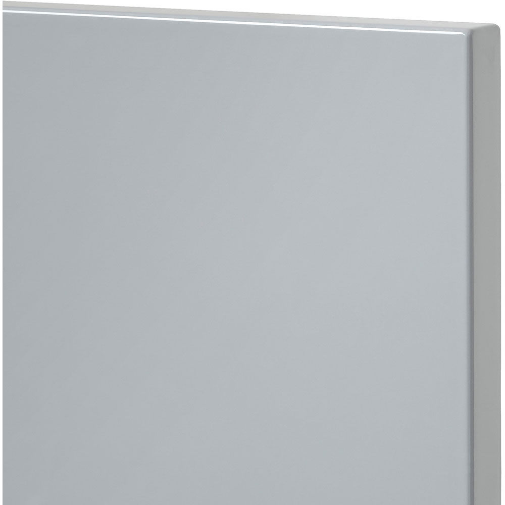 Front usa cu 2 sertare GOODHOME Alisma, MDF, 59.7 x 35.6 x 1.8 cm, gri